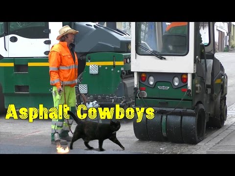 ASPHALT COWBOYS Movie - Hamm HD10 - Vögele Super 1803-2 - Bomag BW 154 ACP