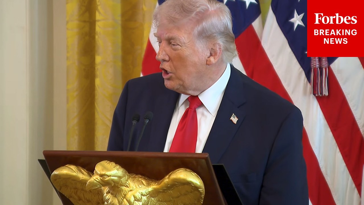 Video | President Trump Holds Easter Lunch At The White House With Hours Until Iran Address