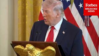 President Trump Holds Easter Lunch At The White House With Hours Until Iran Address