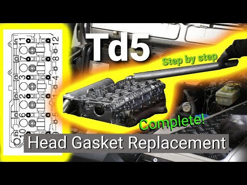 Land Rover Td5 HEAD GASKET REPLACEMENT - Step by step START to FINISH