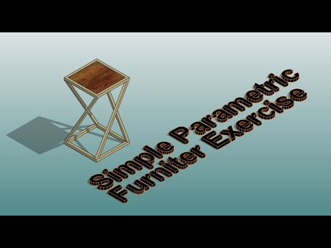 Everyday Revit (Day 418) - Simple Parametric Furniture Exercise