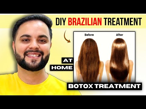 DIY Brazilian Keratin Treatment at Home || Botox...