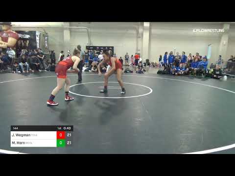 144 Lbs Rr Rnd 5 JoyLynn Wegman Texas C Vs Madison Horn Minnesota Dual