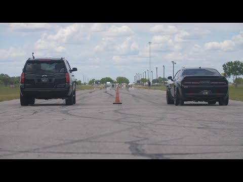 Thumbnail for 800 HP Tahoe RST vs 707 HP Hellcat Challenger Widebody by Car, Vehicle