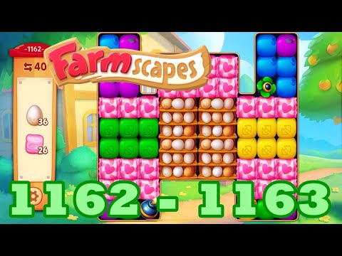 Farmscapes Level 1162 - 1163 HD Gameplay Walkthrough | 3 - match game | android | ios | GameGo Game