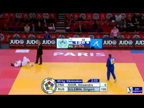 Judo Grand Slam Paris 2013: Iddir (FRA) - Sulemin (RUS) [-90kg]