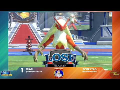 Fumu (Blaziken) vs SorryTag (Croagunk/Mewtwo) - Pokken at LWG - 3-20-18