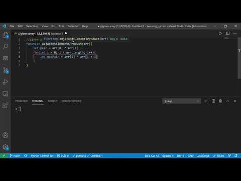 Adjacentelementsproduct Javascript