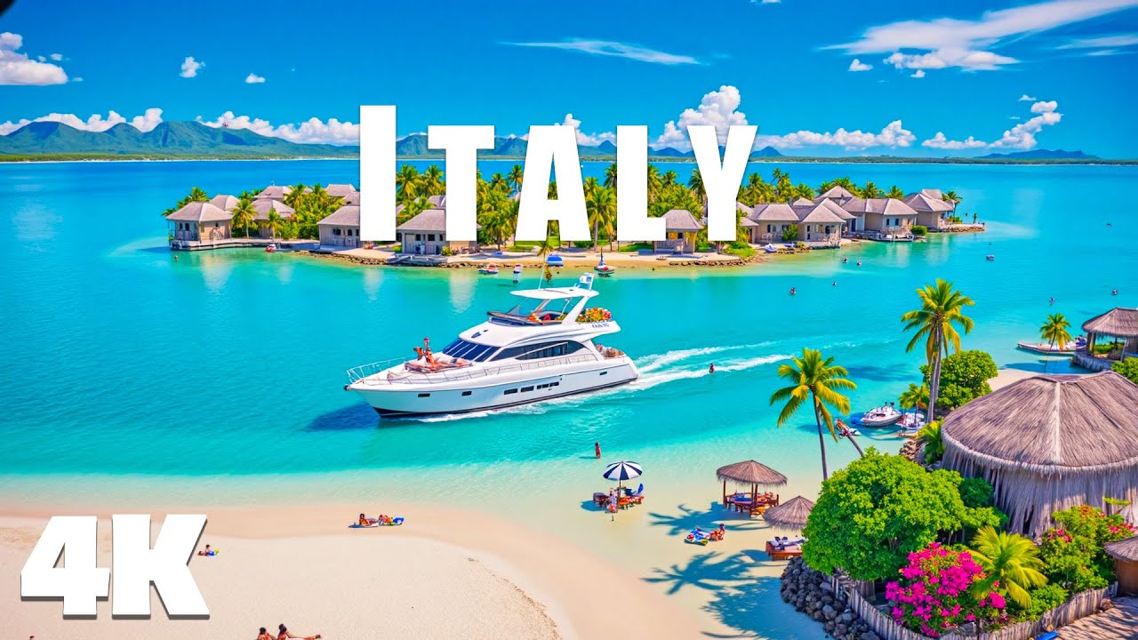 Italy 4K - Scenic Relaxation Film, Explore the Jewel of the Dominican Republic with Deep House Chill