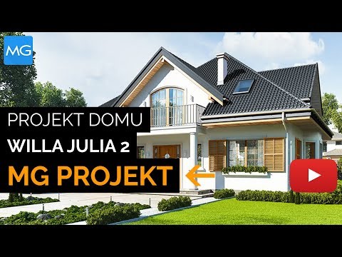 Projekt domu Willa Julia 2 MG Projekt– 153,78 m2 - koszt budowy 210 tys. zł