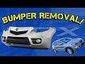 How To Remove The Front Bumper On A Acura RDX 2006 2012 Quick Video