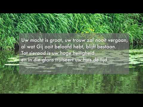 Psalm 93 vers 2, 3 en 4 Liedboek voor de Kerken