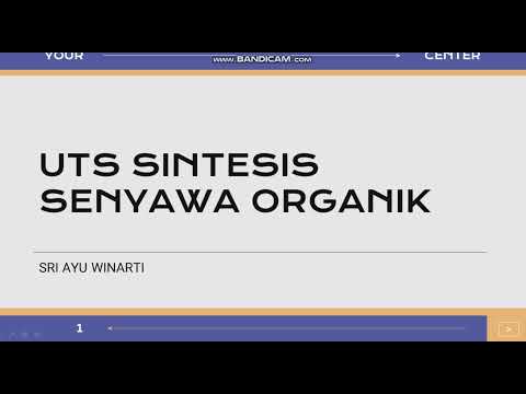 UTS SINTESIS SENYAWA ORGANIK