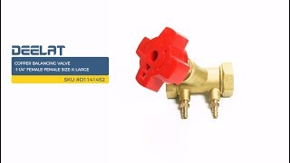 Copper Balancing Valve--1-1/4