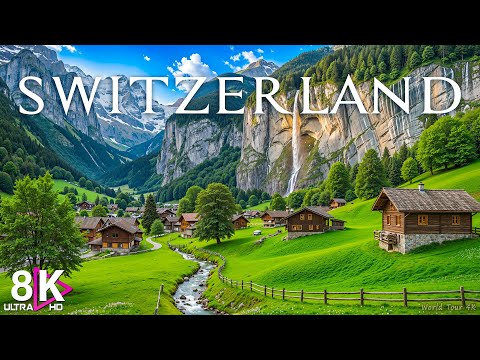 SWITZERLAND 8K UHD - Relaxing Music Along With Beautiful Nature Video - 8K Video Ultra HD