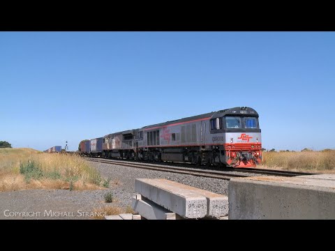 9721V SCT Container Train With CSR013 & SCT010 Arrives At Gheringhap (11/1/2023) - PoathTV Railways