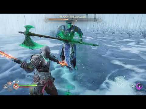 God of War Ragnarök :  Kratos vs Fraekni the Zealous  /  INSANE Berserker Boss Battle
