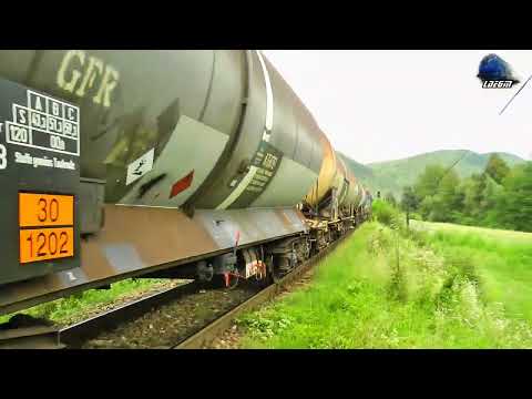 Freight train in Apuseni mountain with 060-DA/ ST-43