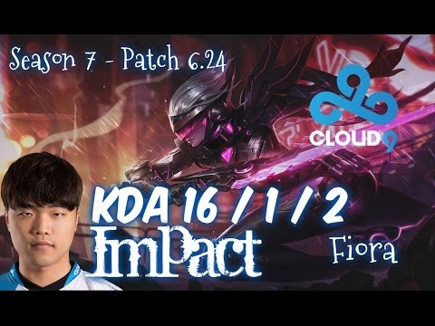C9 Impact FIORA vs KENNEN Top - Patch 6.24 NA Ranked