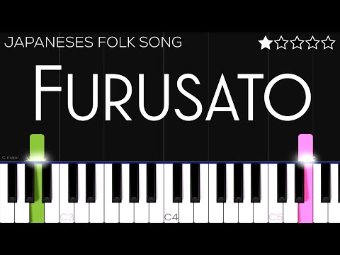 Furusato (Japanese Folk Song) | EASY Piano Tutorial