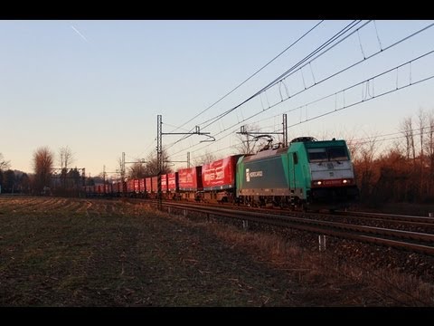 Bahnverkehr am 5.1.2013 in Carimate - NordCargo