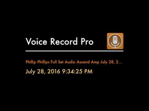 Phillip Phillips Full Set Audio - Ascend Amp, Nashville, TN July 28, 2016 9:34:25 PM