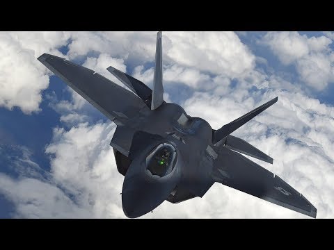 USA F22 Raptor Fighter Jet Fires Warning Shots Russian SU25 Jets in Syria December 2017 Video