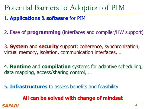 PIM Course: Lecture 9: PIM Adoption & Programmability (Fall 2024)