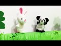 Мультфильм для детей - Сказка про зверей панду зайчика и мышку 