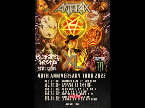 Anthrax 2022-10-1 at O2 City Hall Newcastle, Newcastle, England