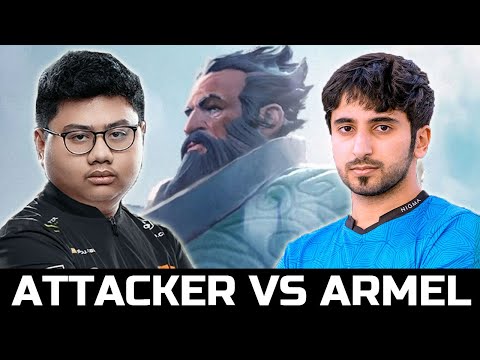 ATTACKER VS ARMEL - BEST KUNKKA VS STORM SPIRIT MID BATTLE