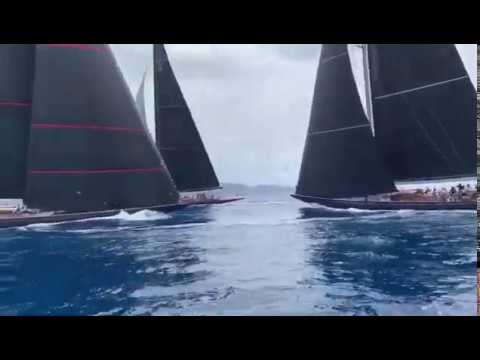 J Class Svea and Topaz collision