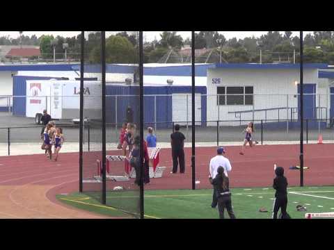 JVG 200m Heat 2 vs Fountain Valley 4-22-15 - Los Alamitos Girls