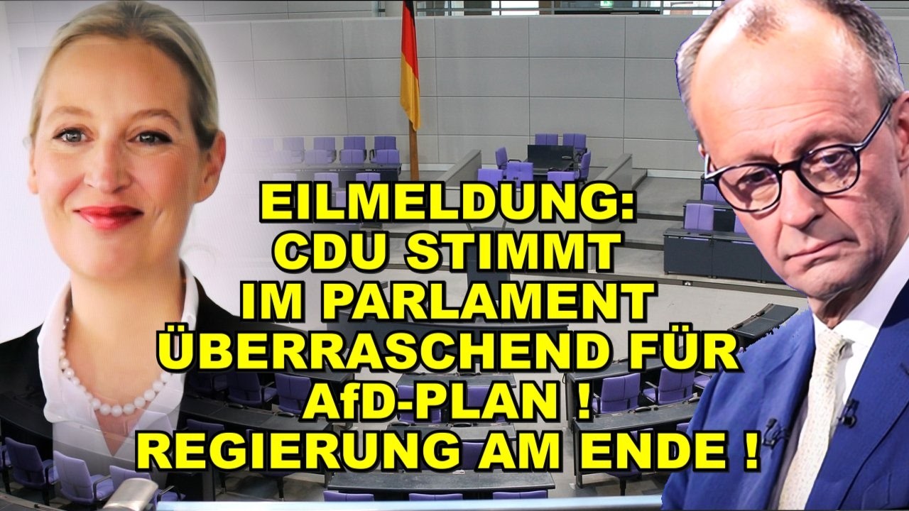 EIL: CDU STIMMT FÜR AfD-PLAN! Merz FÄLLT!