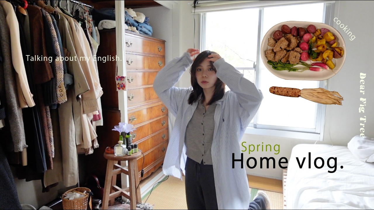 英語勉強の話、好きな人と過ごす日々、美しい野菜で料理、植物のオブジェ作り、パッキング etc...