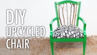 DIY Trash to Treasure Statement Chair with Mr. Kate