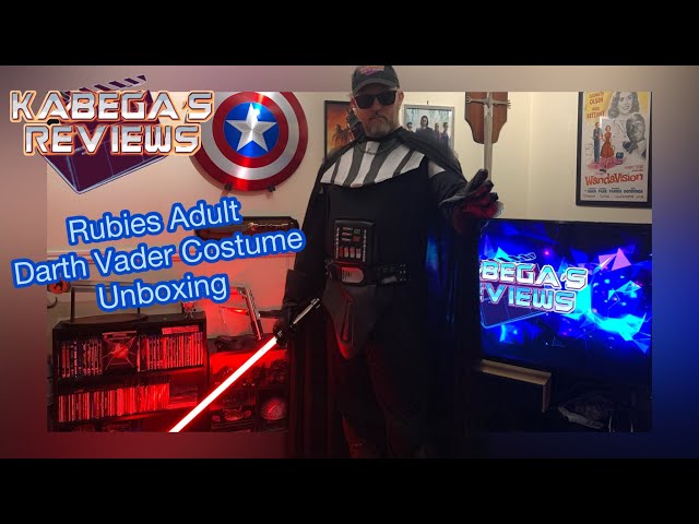 Vídeo relacionado con Rubies Disfraz Darth Vader Clásico para adultos, hombres y mujeres, Jumpsuit impreso con detalles, capa y máscara, Licencia Oficial Star Wars para Carnaval, fiestas, cosplay