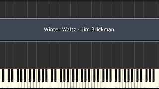 Winter Waltz - Jim Brickman (Piano Tutorial)