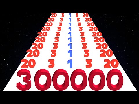 Number Stack 3D vs Number Run 3D - Satisfying ASMR Gameplay (Freeplay Original)