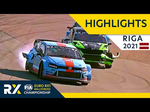 世界ラリークロス 第5戦ラトビア（リガ）2021年 RX1 予選タイムアタックのハイライト動画