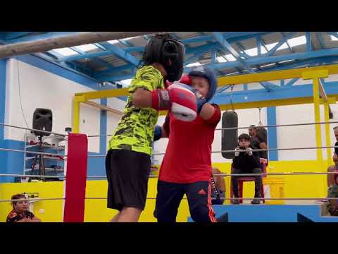 Alex "El León” Primera exhibición de box 🥊