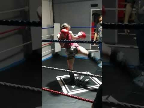 Megan and Alice Nass kickboxing November 2021