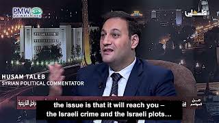 Syrian political commentator on TV