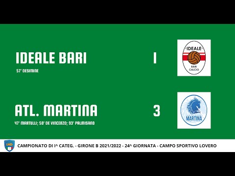 IDEALE BARI - ATL. MARTINA 1 - 3