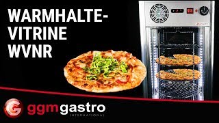Vitrine chauffante – 470 mm – 1,2 kW – avec 4 niveaux – inox