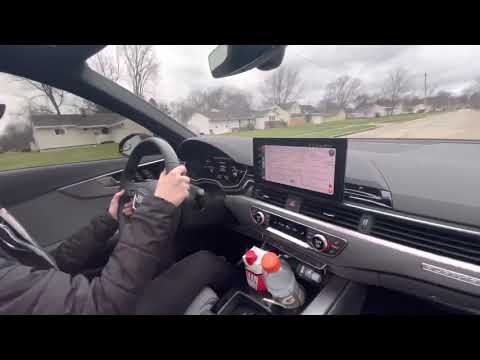 Thumbnail for Cameron Armstrong and Steve Armstrong practice driving 2022 Audi A4. Great work by Audi A4