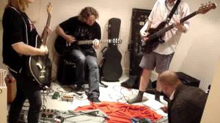 Riffing on Kitton - Monkeys In Love band practise, July 2011