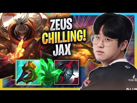 ZEUS CHILLING WITH JAX! - T1 Zeus Plays Jax TOP vs K'sante! | Season 2023