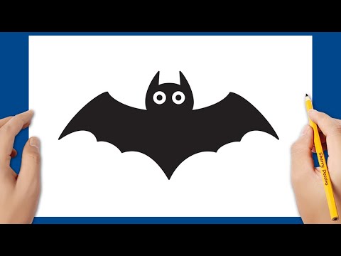 Comment dessiner une chauve-souris noire étape par étape | Dessin d'Halloween