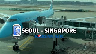 Download lagu  Flying first time on Korean Air 747 -8i |Seoul - Singapore | |Business class  mp3